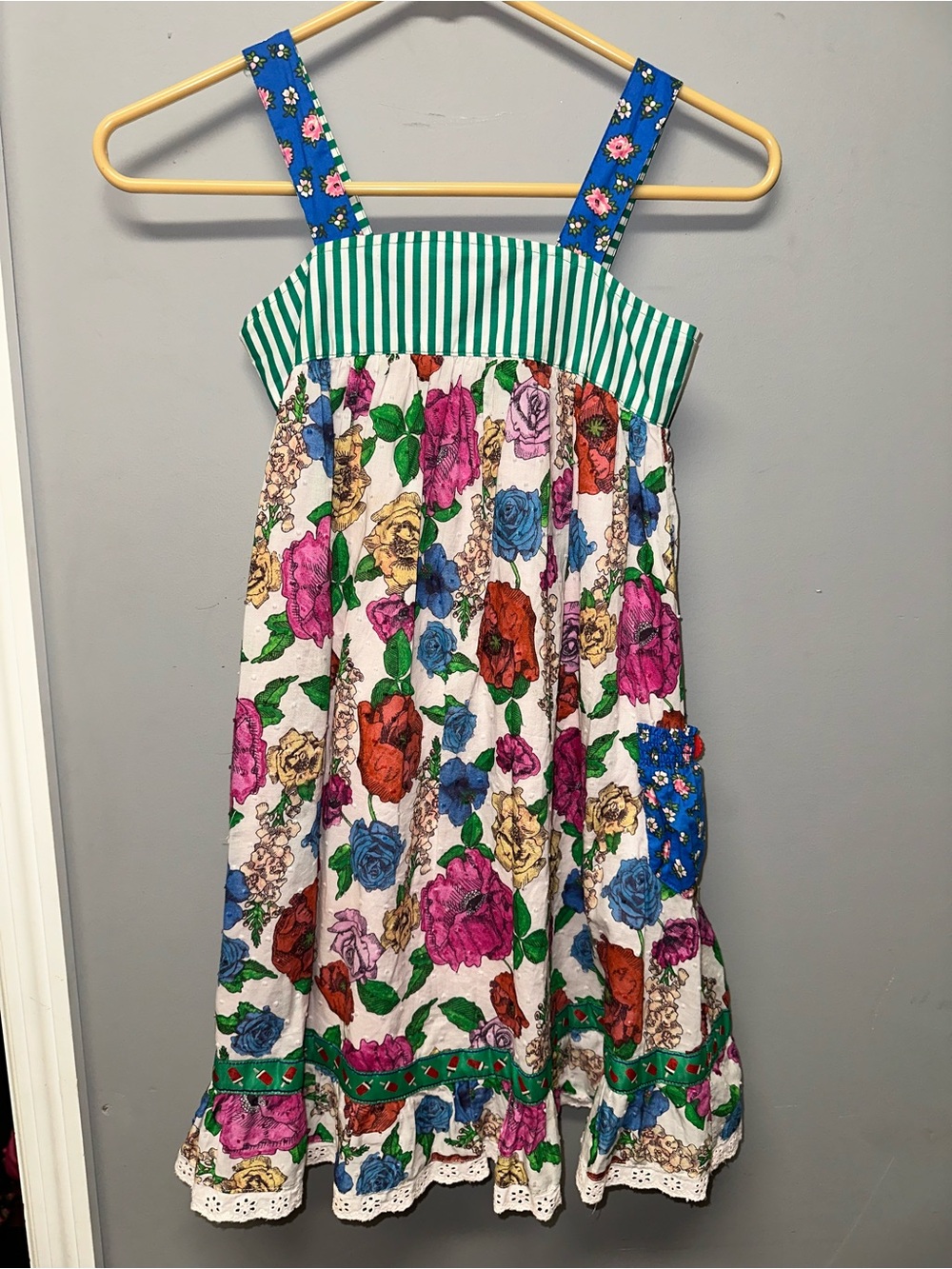 Girls Matilda Jane Floral Striped Dress